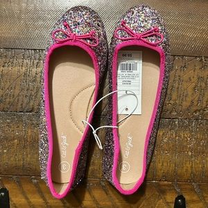 Cat & Jack Glitter Ballet Flats